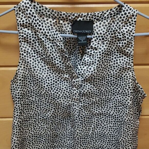 Cynthia Rowley White and Black Polka Dot Top - Picture 4 of 5